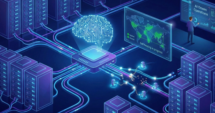 AI-Driven Operations for Self-Healing Networks